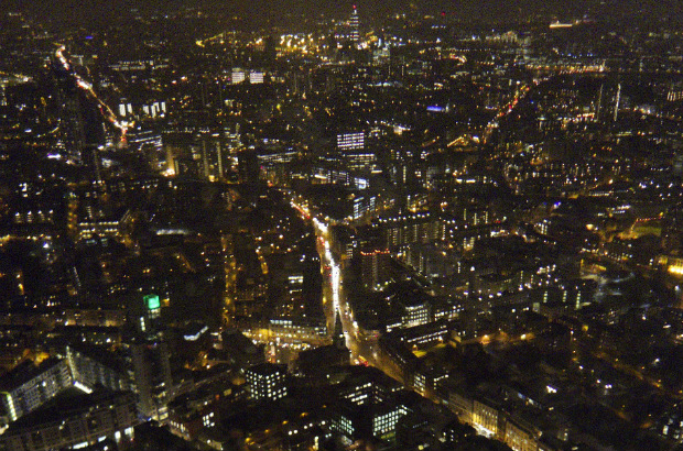 View of London streets at night (Stew Dean/CC-BY-2.0)