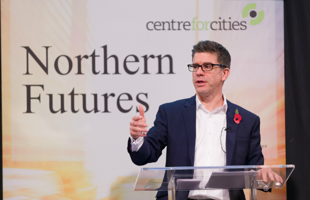 Andrew Carter at the Northern Futures Summit (Credit: Centre for Cities)